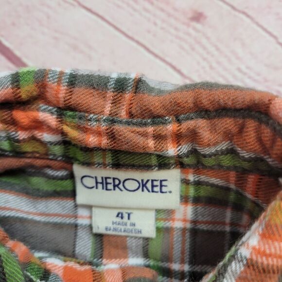 Cherokee plaid buttondown shirt 4T - Picture 3 of 3